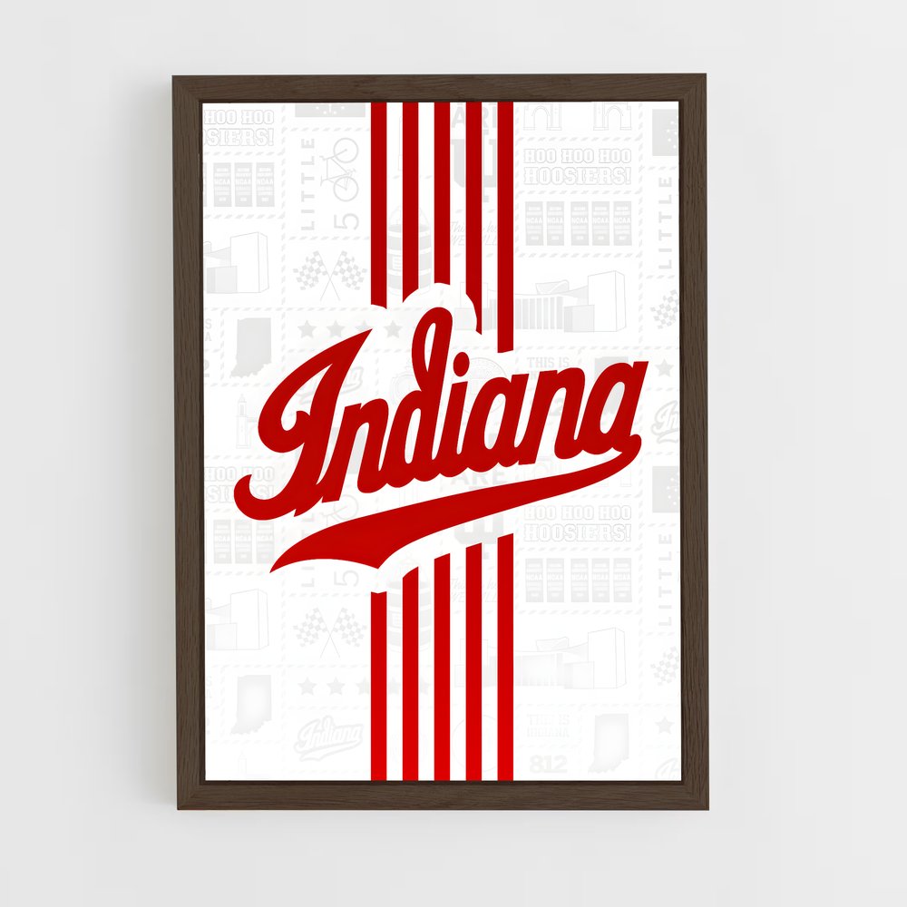 Poster Indiana Spirit – affiche Basketball (vue 5)